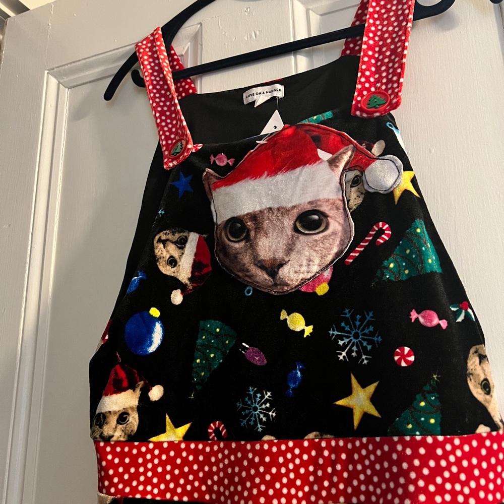 Christmas Cat overalls